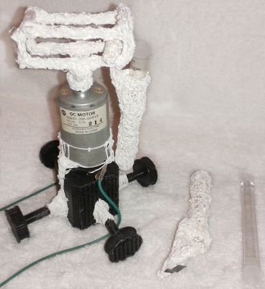 The centrifuge, with test tubes